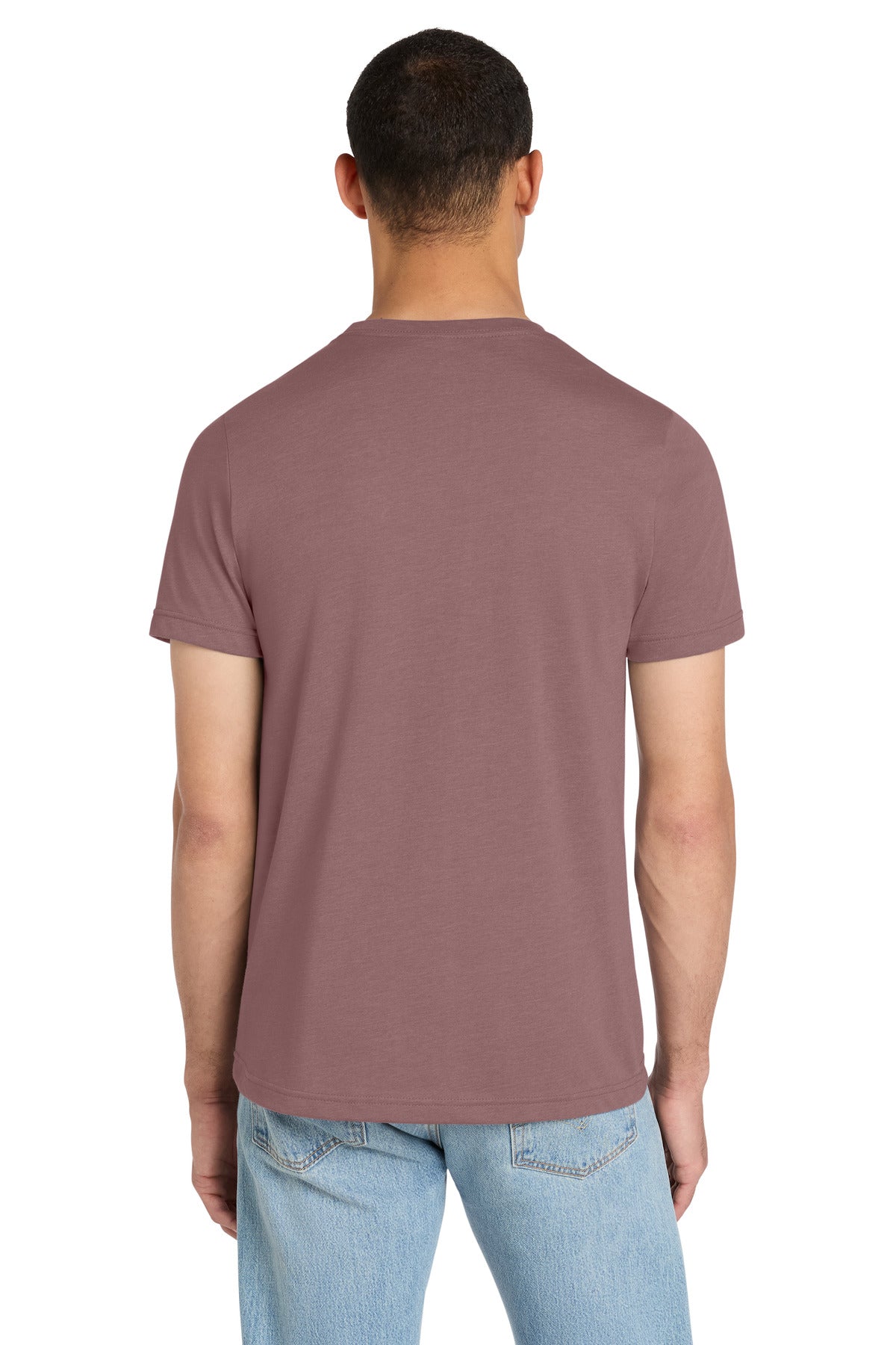 BELLA+CANVAS Unisex Heather CVC Short Sleeve Tee - Heather Mauve - back