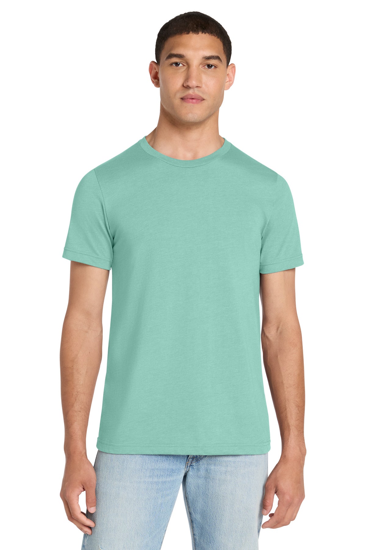 BELLA+CANVAS Unisex Heather CVC Short Sleeve Tee - Heather Mint - front
