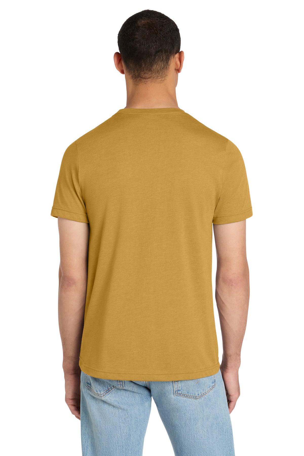 BELLA+CANVAS Unisex Heather CVC Short Sleeve Tee - Heather Mustard - back