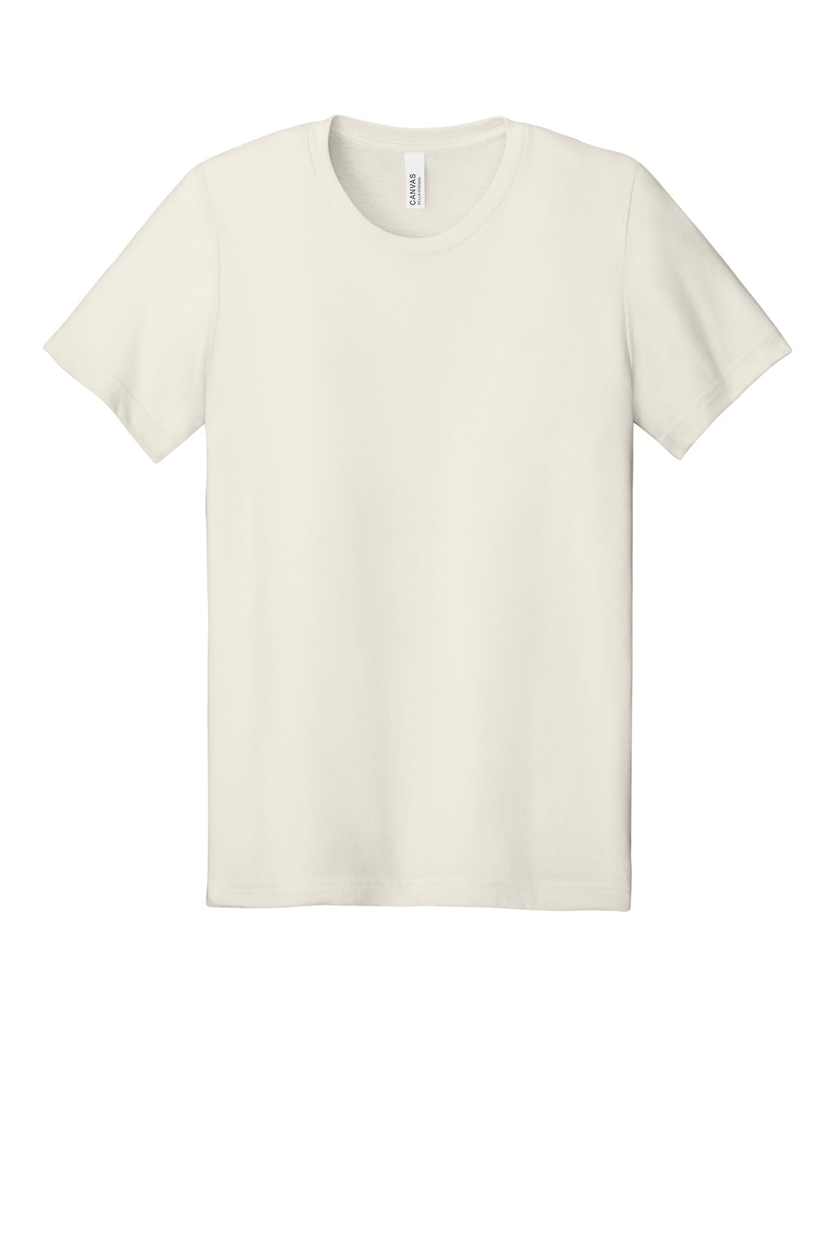 BELLA+CANVAS Unisex Heather CVC Short Sleeve Tee - Heather Natural - flat front