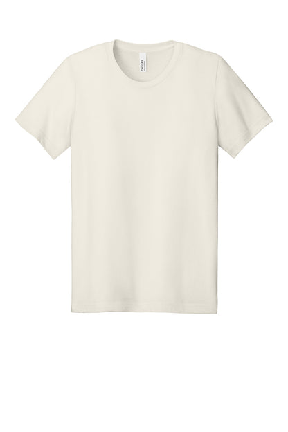 BELLA+CANVAS Unisex Heather CVC Short Sleeve Tee - Heather Natural - flat front