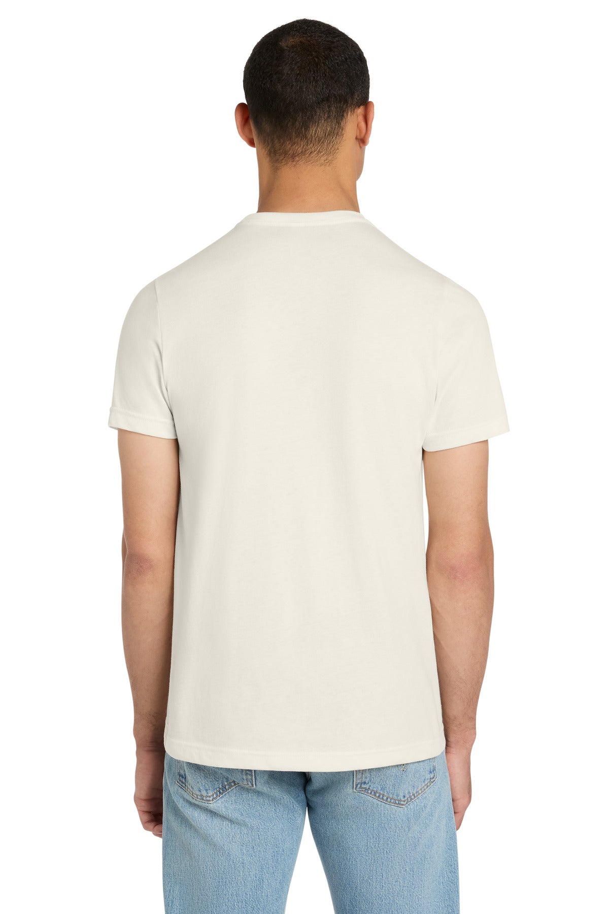 BELLA+CANVAS Unisex Heather CVC Short Sleeve Tee - Heather Natural - back