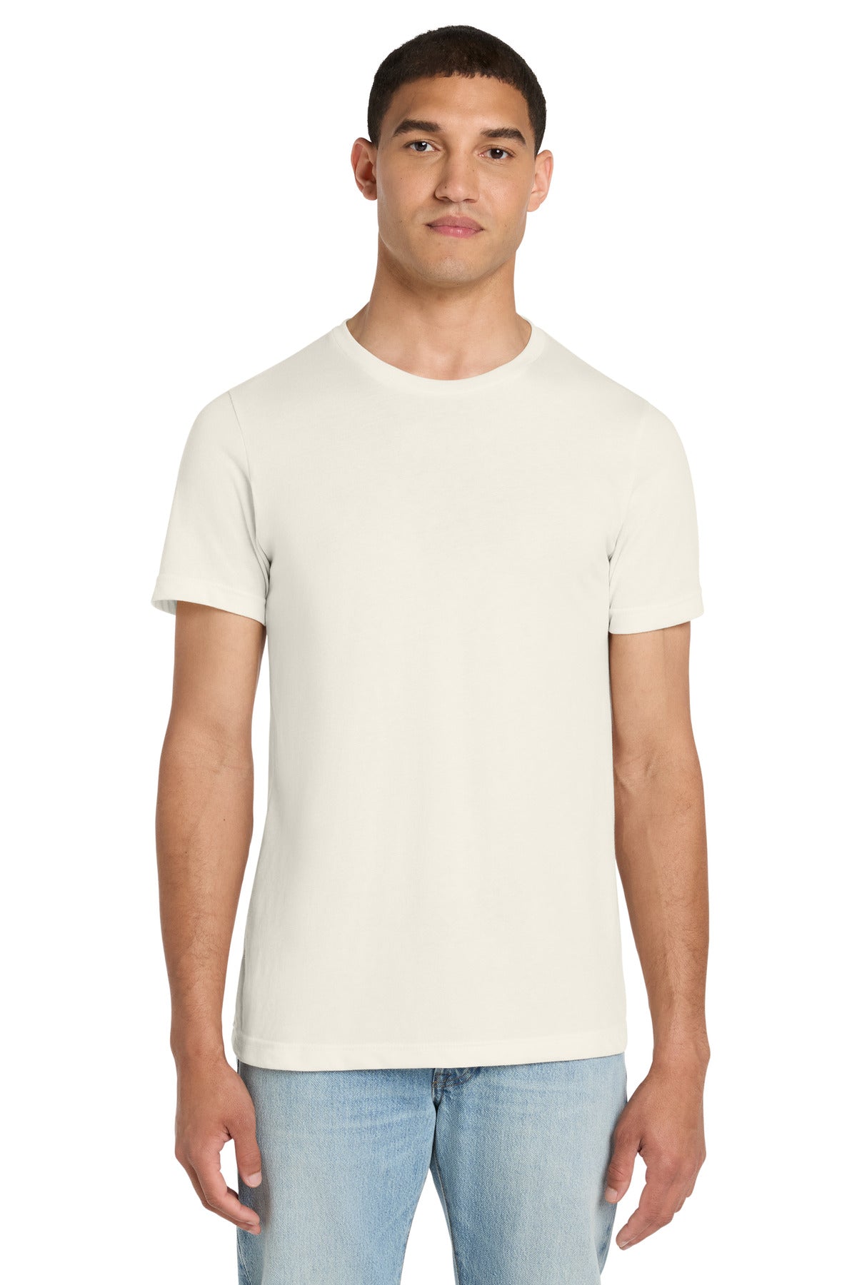 BELLA+CANVAS Unisex Heather CVC Short Sleeve Tee - Heather Natural - front