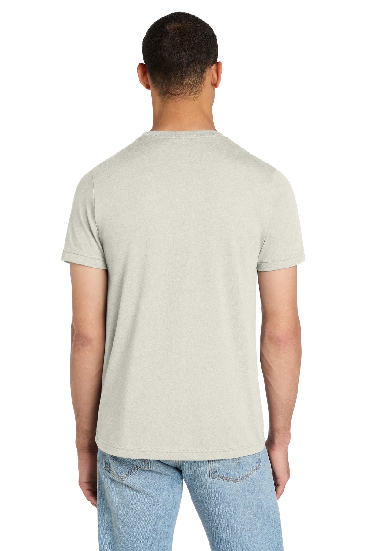 BELLA+CANVAS Unisex Heather CVC Short Sleeve Tee - Heather Oatmeal - back