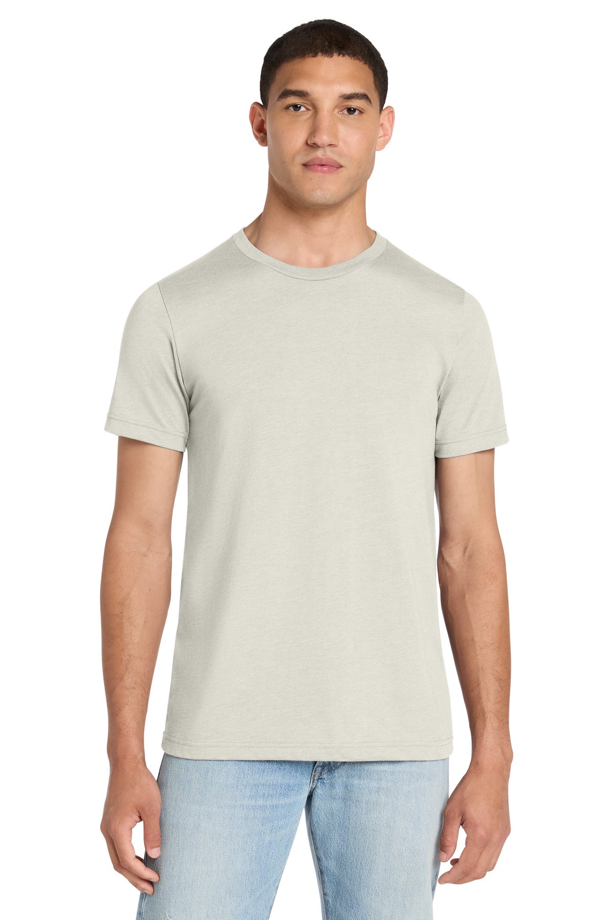 BELLA+CANVAS Unisex Heather CVC Short Sleeve Tee - Heather Oatmeal - front