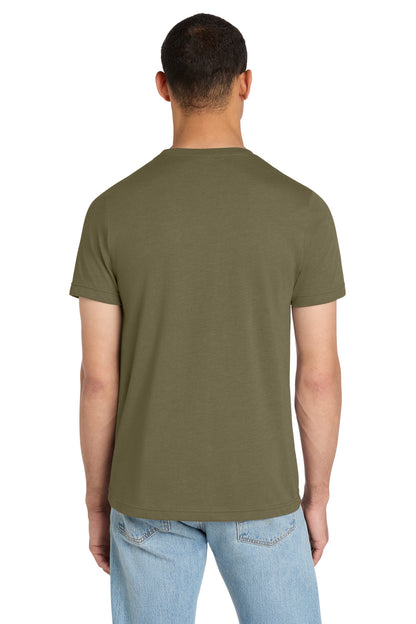 BELLA+CANVAS Unisex Heather CVC Short Sleeve Tee - Heather Olive - back