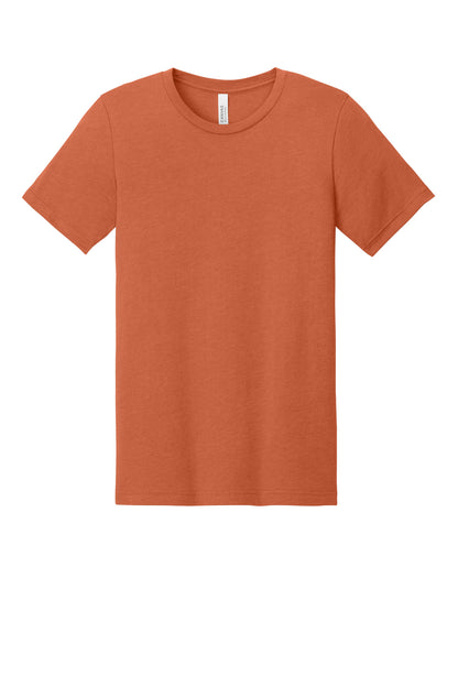 BELLA+CANVAS Unisex Heather CVC Short Sleeve Tee - Heather Orange - flat front