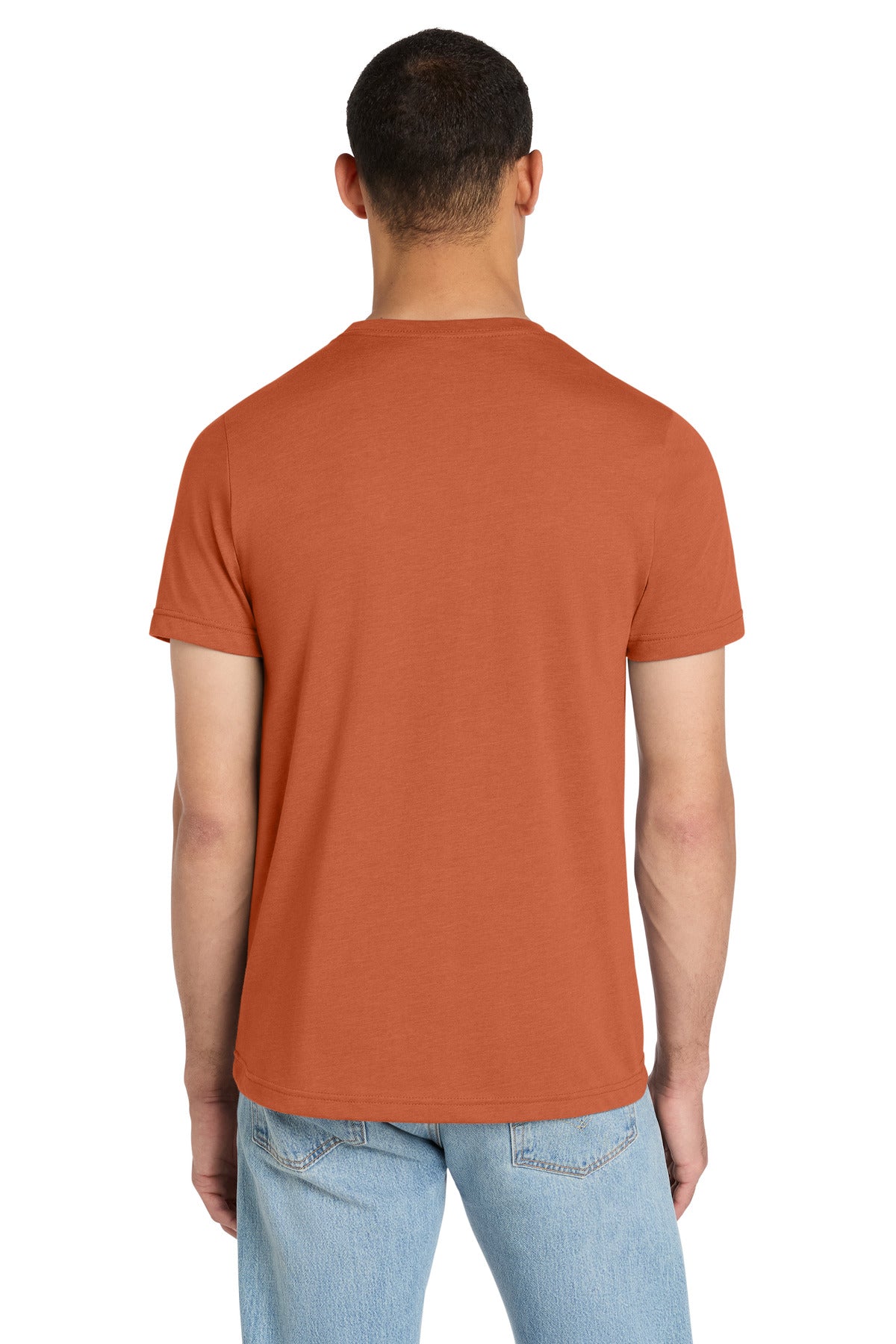 BELLA+CANVAS Unisex Heather CVC Short Sleeve Tee - Heather Orange - back