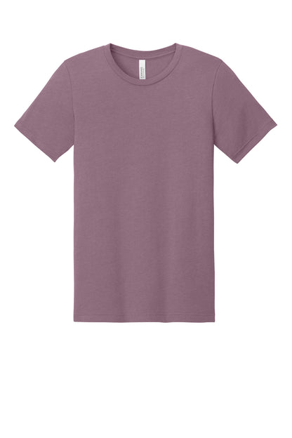 BELLA+CANVAS Unisex Heather CVC Short Sleeve Tee - Heather Orchid - flat front