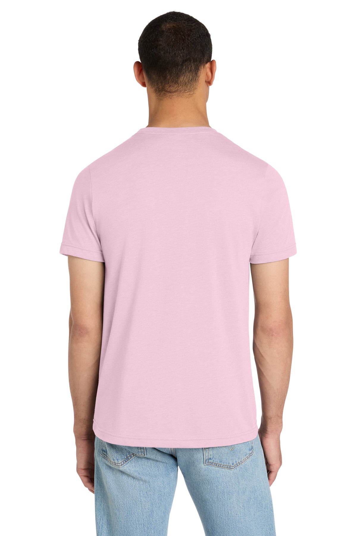 BELLA+CANVAS Unisex Heather CVC Short Sleeve Tee - Heather Pink - back