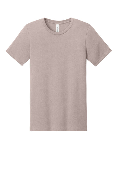 BELLA+CANVAS Unisex Heather CVC Short Sleeve Tee - Heather Pink Gravel - flat front