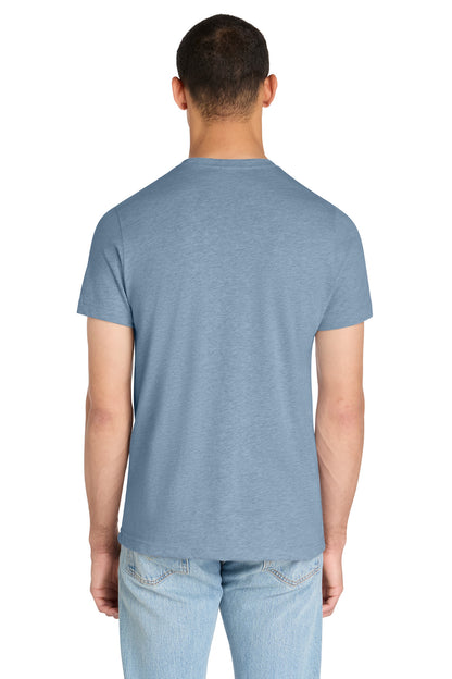 BELLA+CANVAS Unisex Heather CVC Short Sleeve Tee - Heather Prism Blue - back