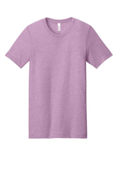 BELLA+CANVAS Unisex Heather CVC Short Sleeve Tee - Heather Prism Lilac - flat front