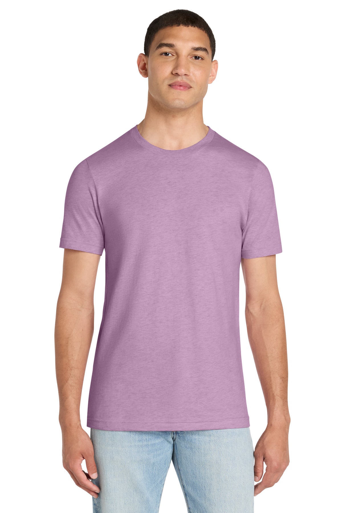 BELLA+CANVAS Unisex Heather CVC Short Sleeve Tee - Heather Prism Lilac - front