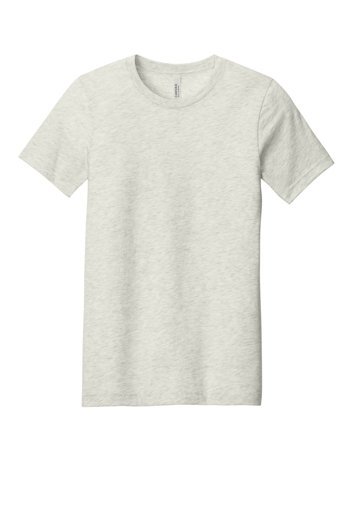 BELLA+CANVAS Unisex Heather CVC Short Sleeve Tee - Heather Prism Natural - flat front