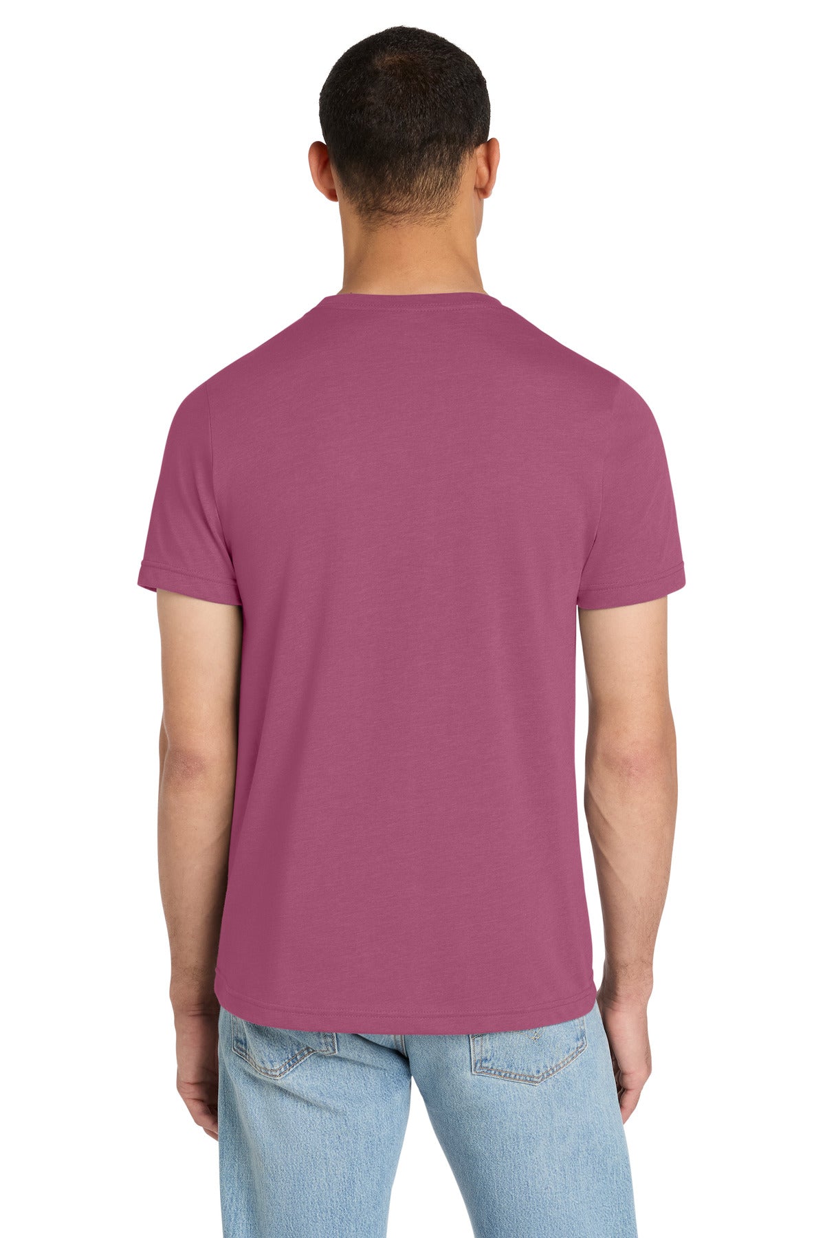 BELLA+CANVAS Unisex Heather CVC Short Sleeve Tee - Heather Raspberry - back