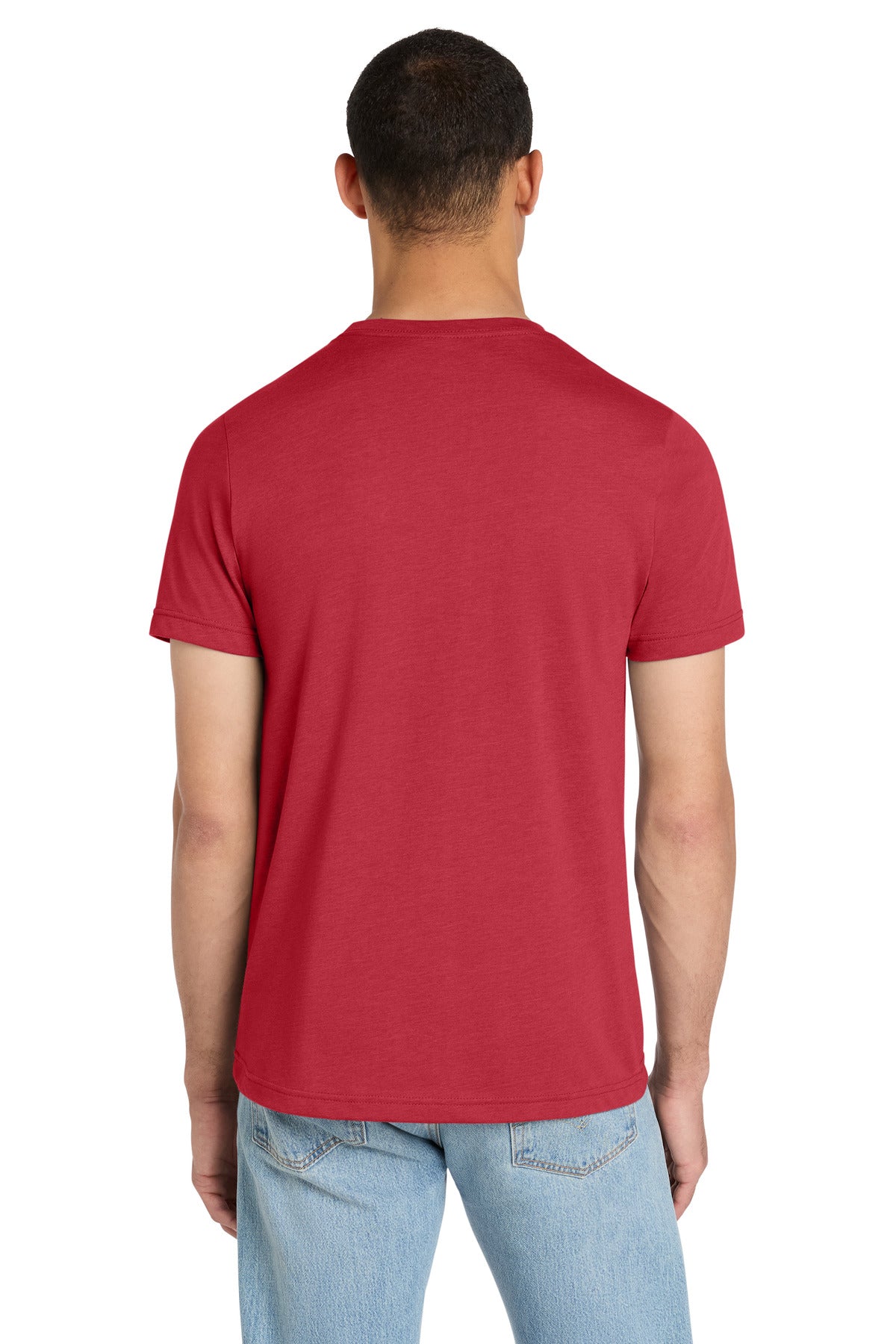 BELLA+CANVAS Unisex Heather CVC Short Sleeve Tee - Heather Red - back