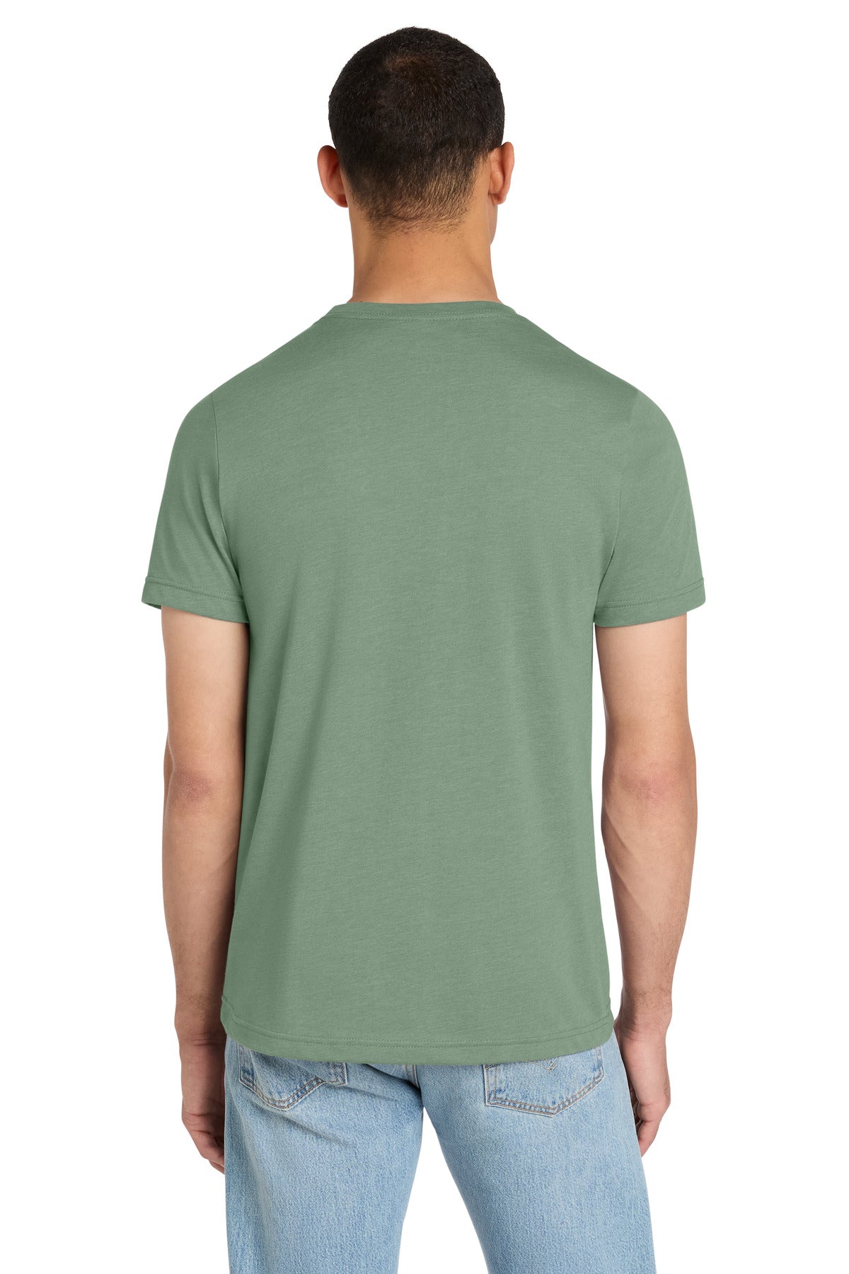 BELLA+CANVAS Unisex Heather CVC Short Sleeve Tee - Heather Sage - back