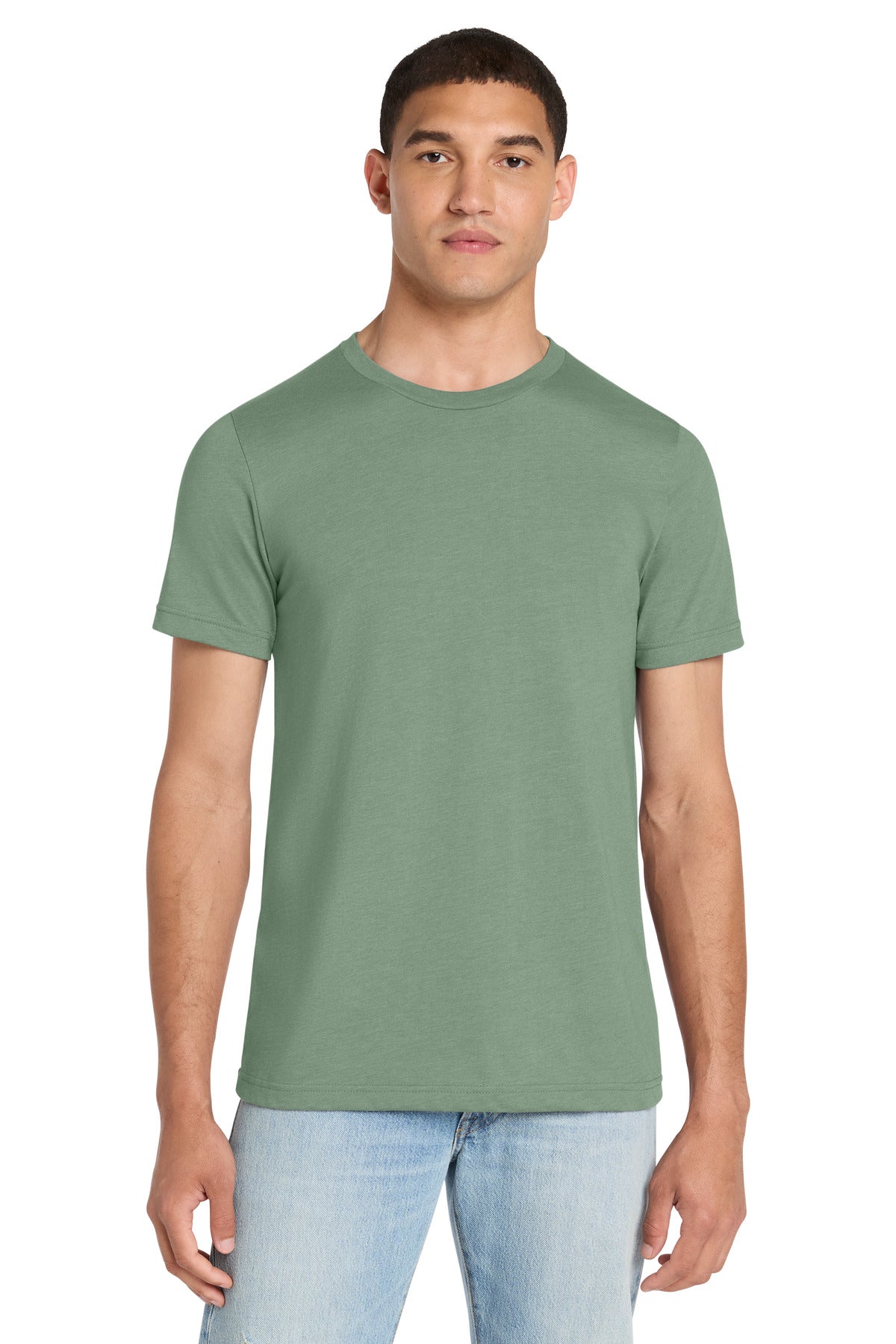 BELLA+CANVAS Unisex Heather CVC Short Sleeve Tee - Heather Sage - front