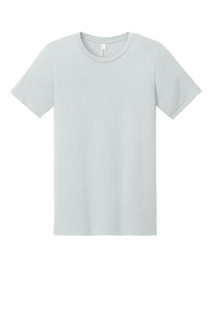 BELLA+CANVAS Unisex Heather CVC Short Sleeve Tee - Heather Silver - flat front