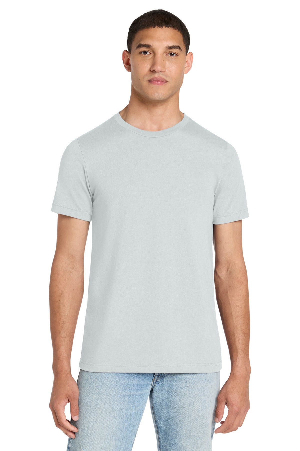 BELLA+CANVAS Unisex Heather CVC Short Sleeve Tee - Heather Silver - front