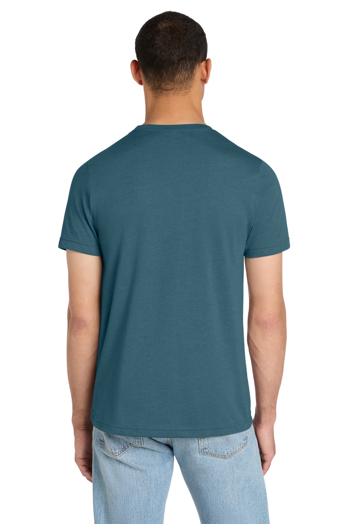 BELLA+CANVAS Unisex Heather CVC Short Sleeve Tee - Heather Slate - back