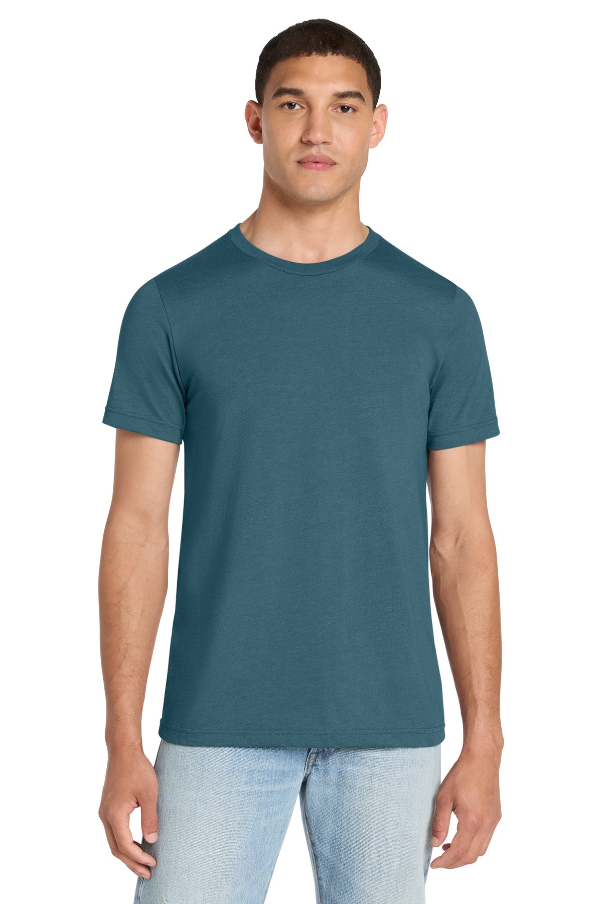 BELLA+CANVAS Unisex Heather CVC Short Sleeve Tee - Heather Slate - front