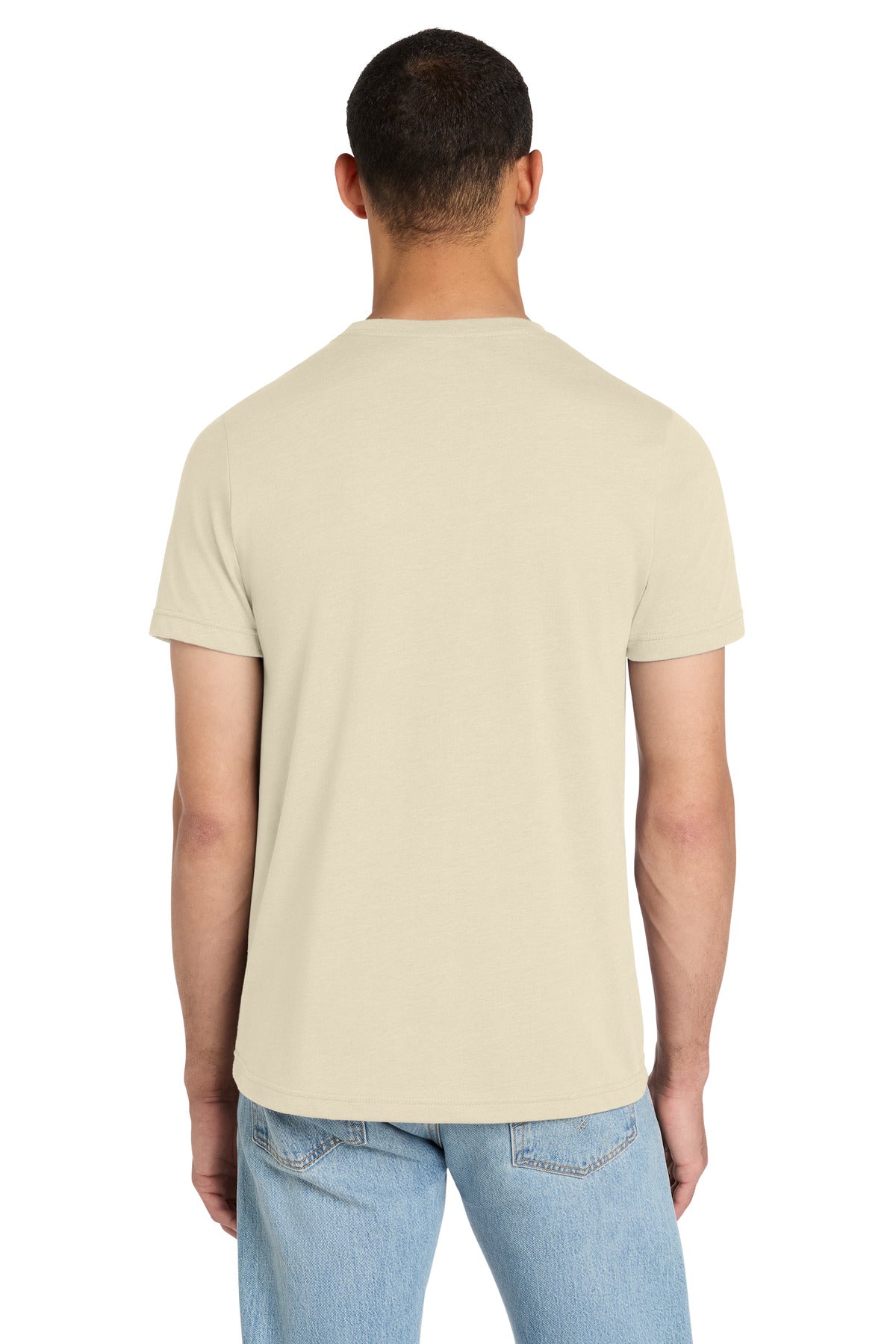 BELLA+CANVAS Unisex Heather CVC Short Sleeve Tee - Heather Soft Cream - back