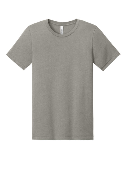 BELLA+CANVAS Unisex Heather CVC Short Sleeve Tee - Heather Stone - flat front
