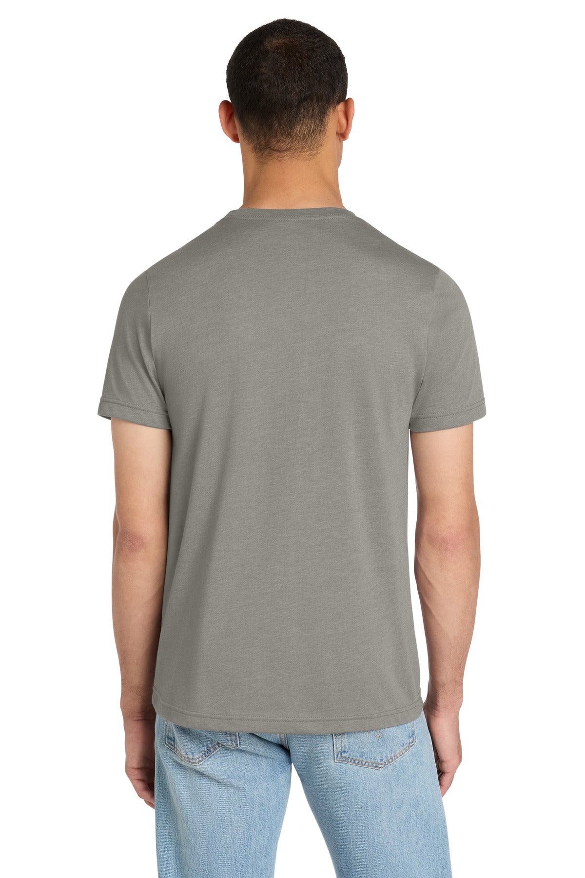 BELLA+CANVAS Unisex Heather CVC Short Sleeve Tee - Heather Stone - back