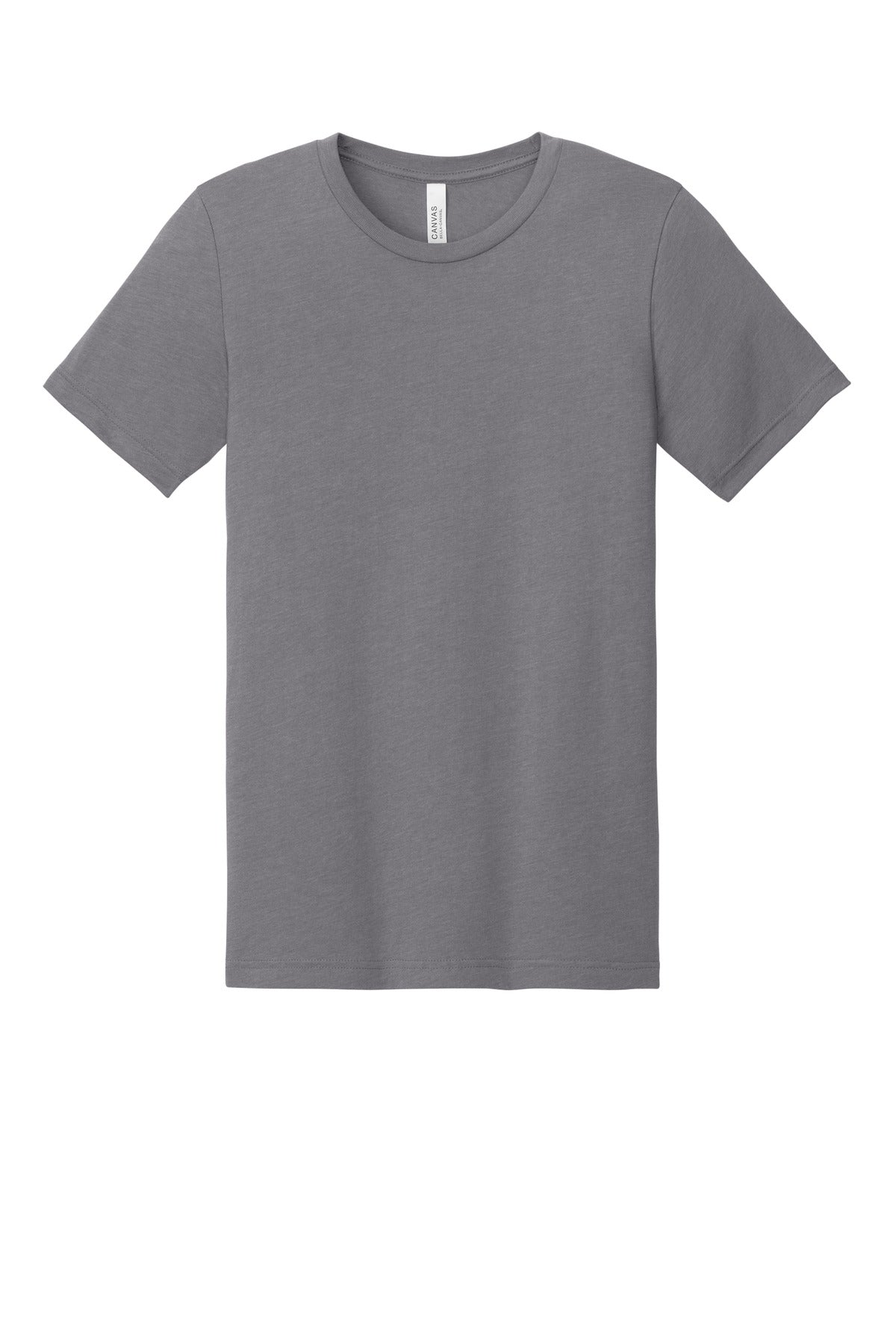 BELLA+CANVAS Unisex Heather CVC Short Sleeve Tee - Heather Storm - flat front