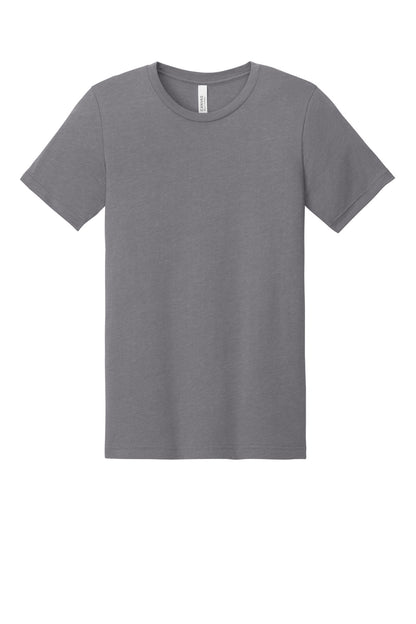 BELLA+CANVAS Unisex Heather CVC Short Sleeve Tee - Heather Storm - flat front