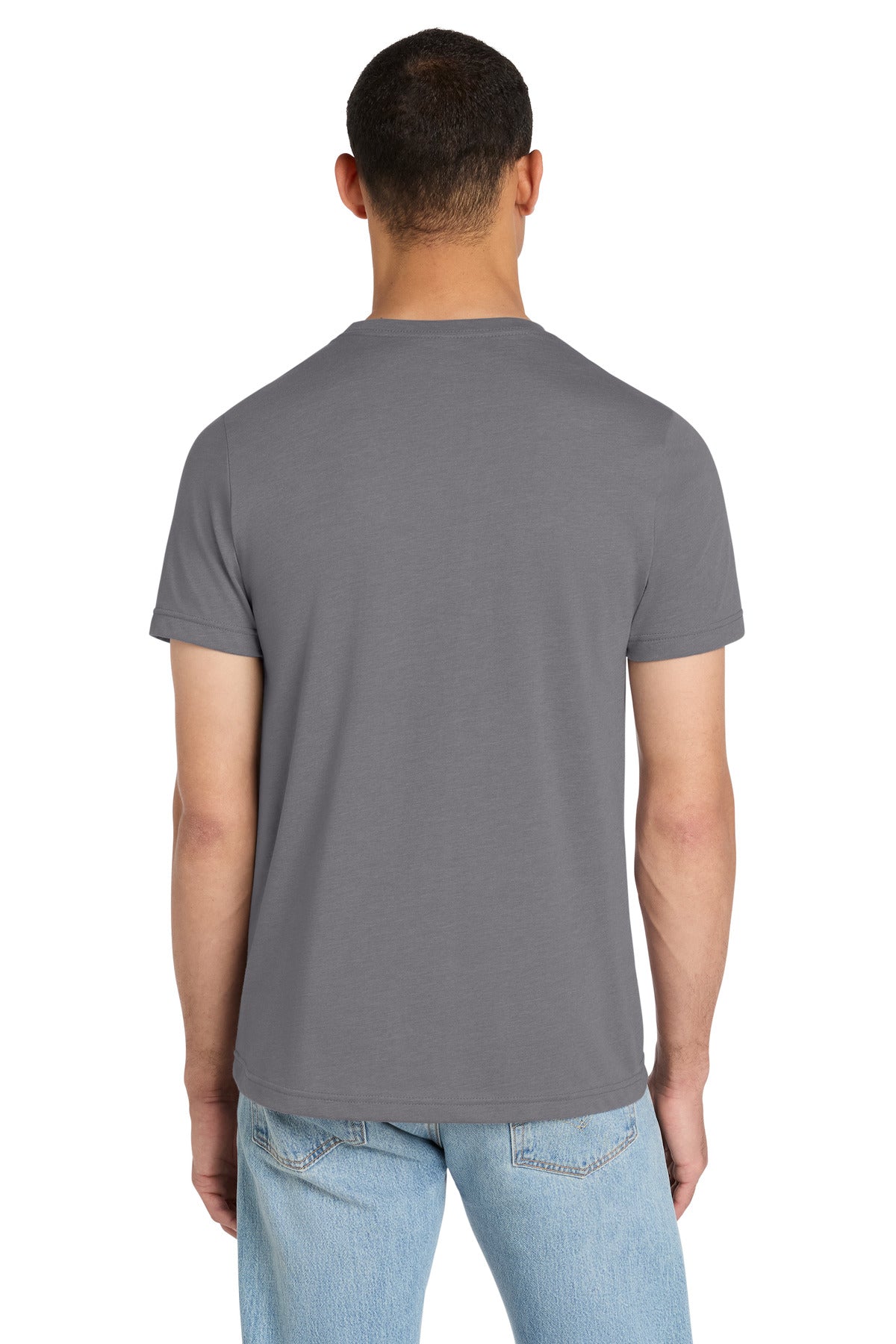 BELLA+CANVAS Unisex Heather CVC Short Sleeve Tee - Heather Storm - back