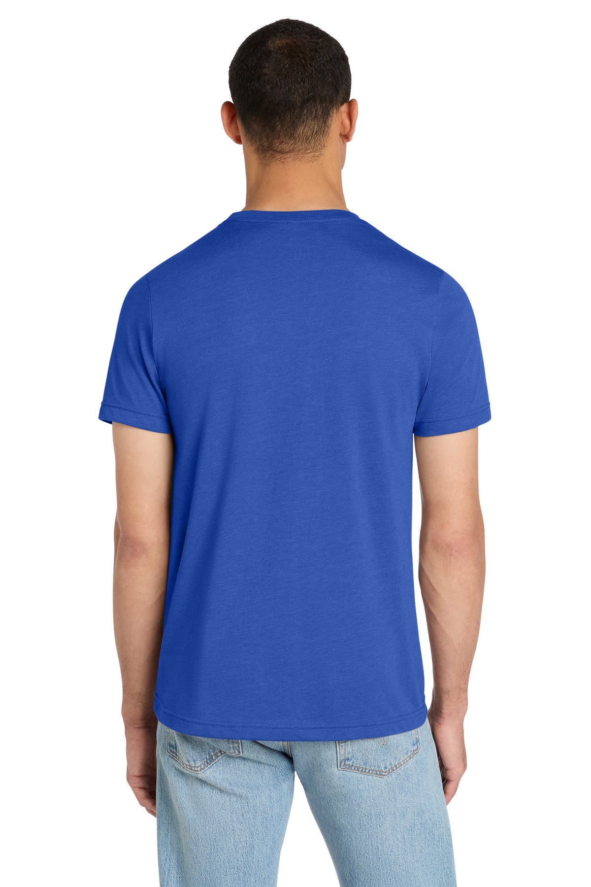 BELLA+CANVAS Unisex Heather CVC Short Sleeve Tee - Heather True Royal - back
