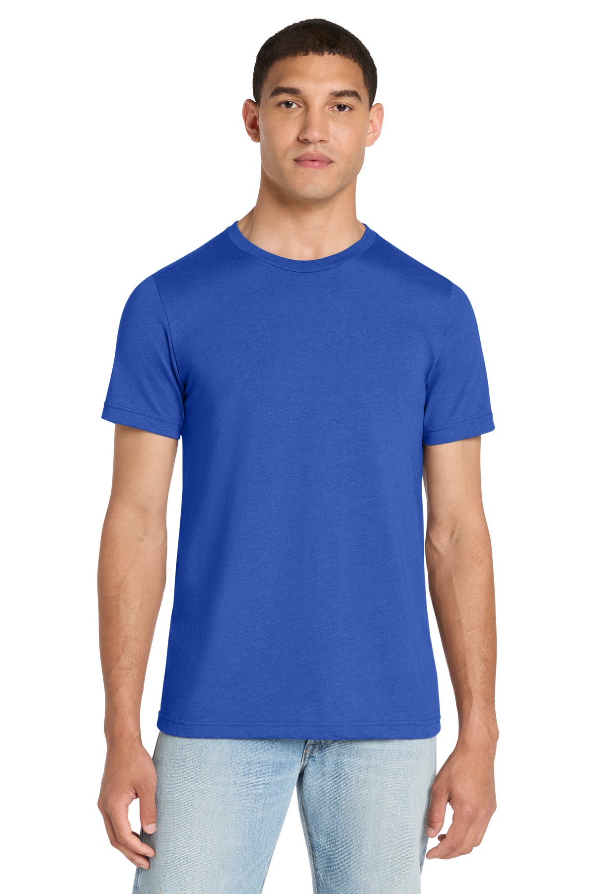 BELLA+CANVAS Unisex Heather CVC Short Sleeve Tee - Heather True Royal - front