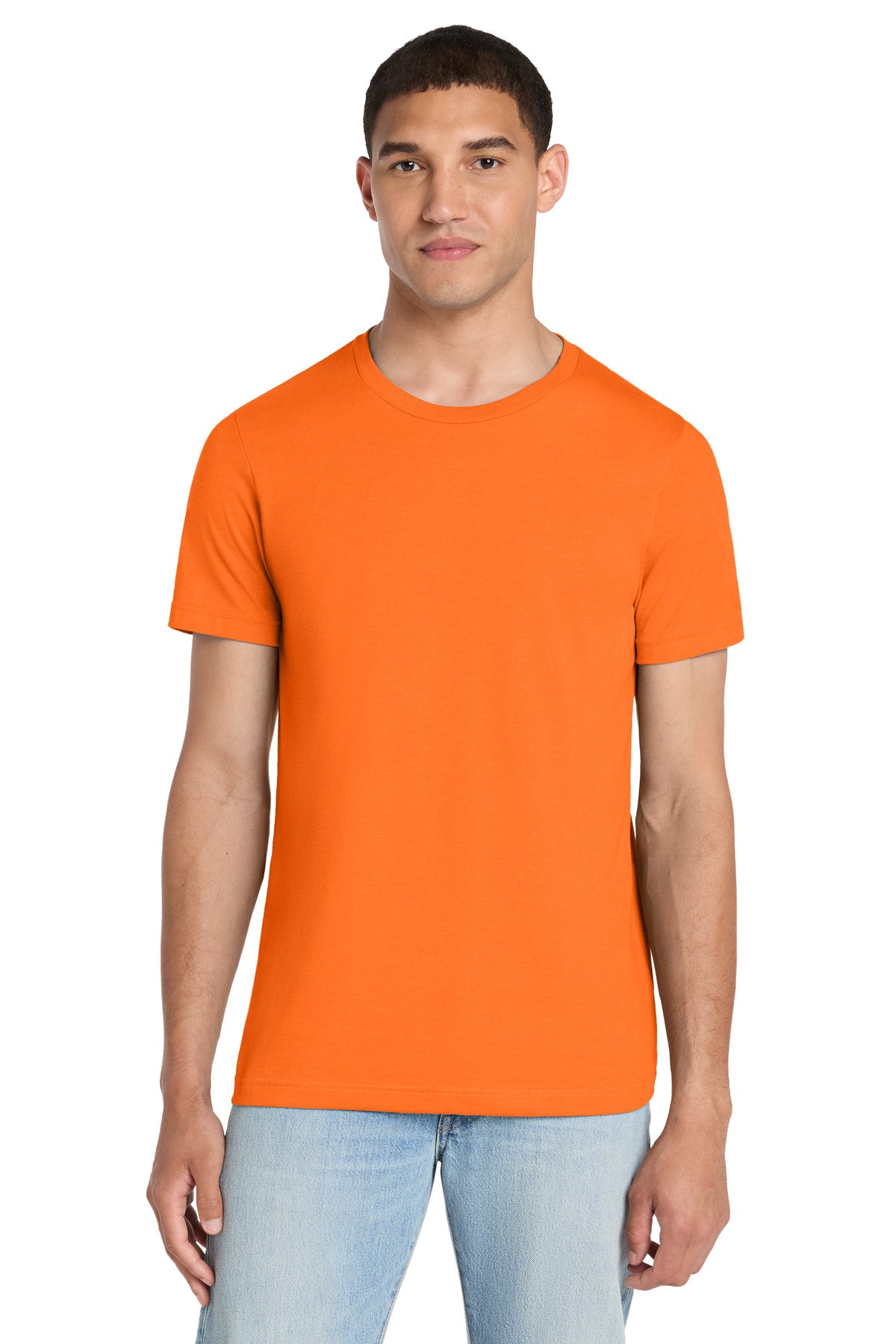BELLA+CANVAS Unisex Heather CVC Short Sleeve Tee - Neon Orange - front
