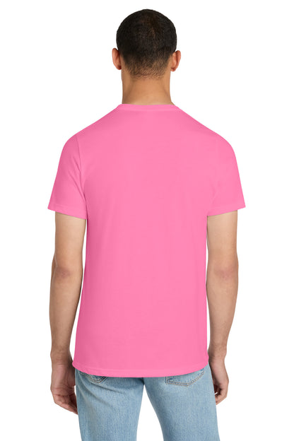 BELLA+CANVAS Unisex Heather CVC Short Sleeve Tee - Neon Pink - back
