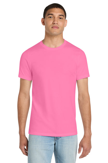 BELLA+CANVAS Unisex Heather CVC Short Sleeve Tee - Neon Pink - front