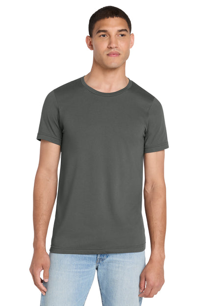 BELLA+CANVAS Unisex Heather CVC Short Sleeve Tee - Solid Asphalt Blend - front