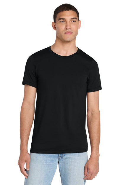 BELLA+CANVAS Unisex Heather CVC Short Sleeve Tee - Solid Black Blend - front
