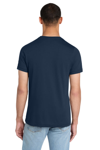 BELLA+CANVAS Unisex Heather CVC Short Sleeve Tee - Solid Navy Blend - back