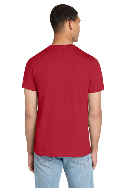 BELLA+CANVAS Unisex Heather CVC Short Sleeve Tee - Solid Red Blend - back