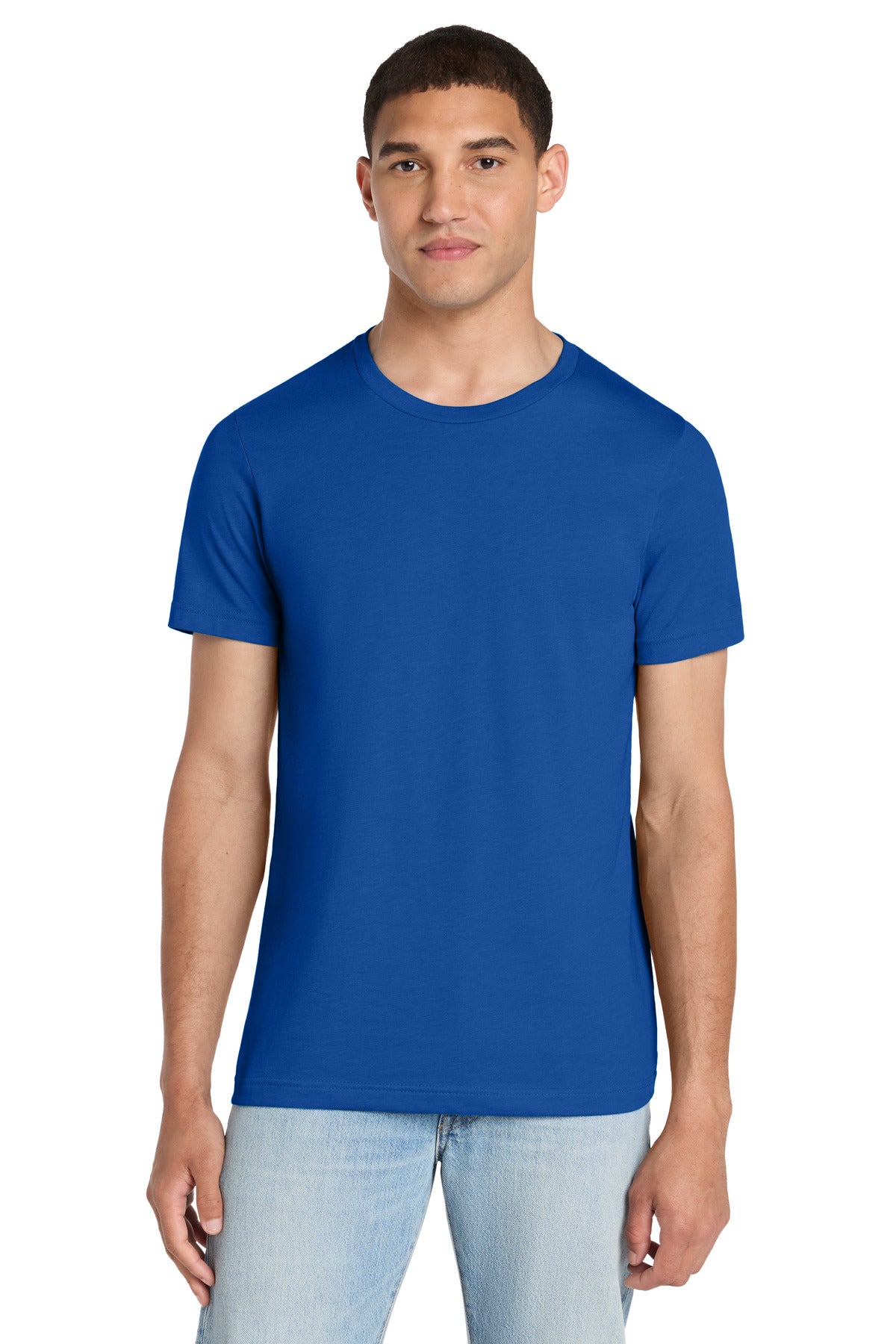 BELLA+CANVAS Unisex Heather CVC Short Sleeve Tee - Solid True Royal Blend - front
