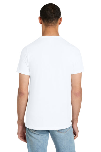 BELLA+CANVAS Unisex Heather CVC Short Sleeve Tee - Solid White Blend - back