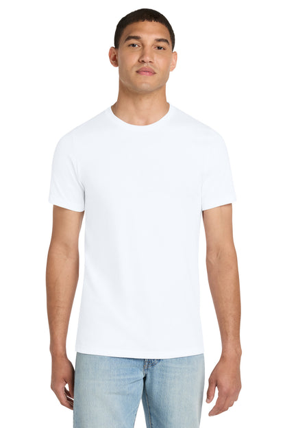 BELLA+CANVAS Unisex Heather CVC Short Sleeve Tee - Solid White Blend - front