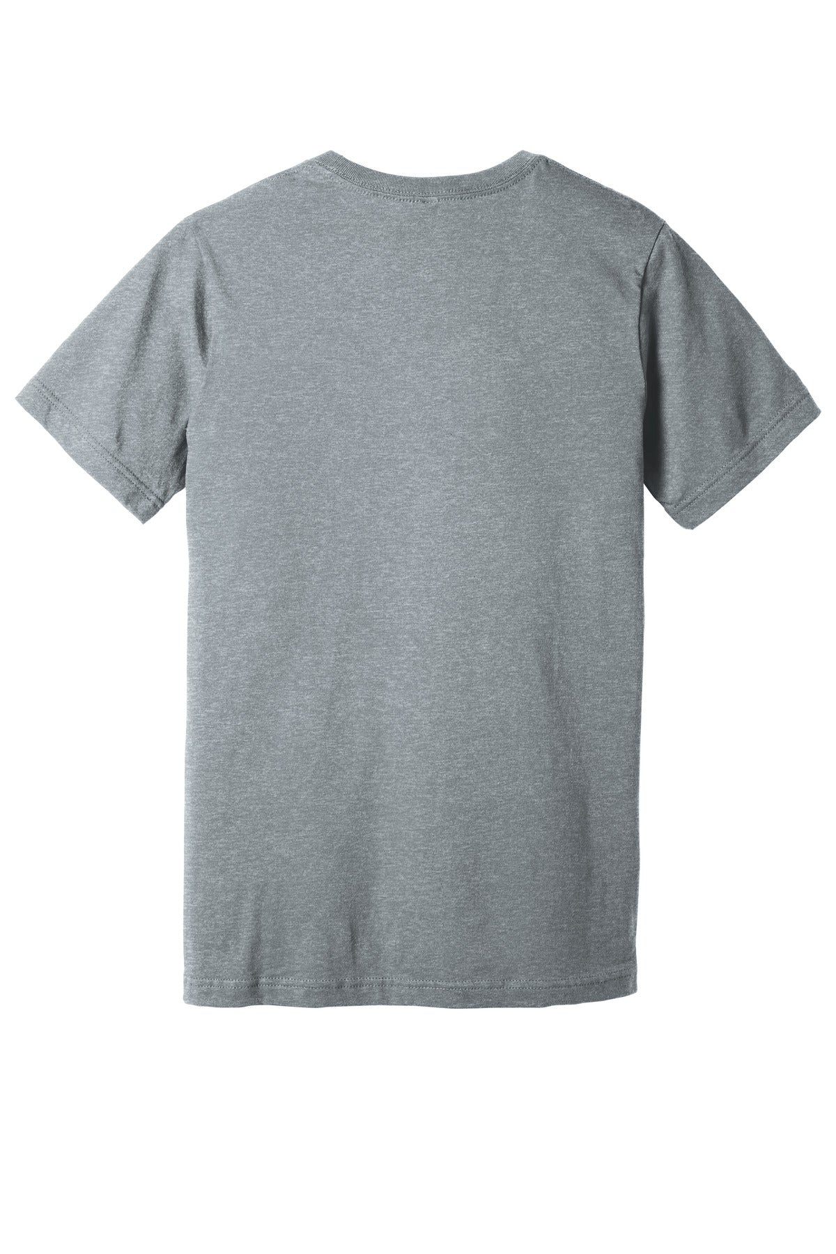 BELLA+CANVAS Unisex Heather CVC V-Neck Tee - Athletic Heather - flat back