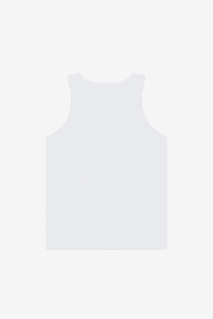 BELLA+CANVAS Youth Jersey Tank - White - flat back
