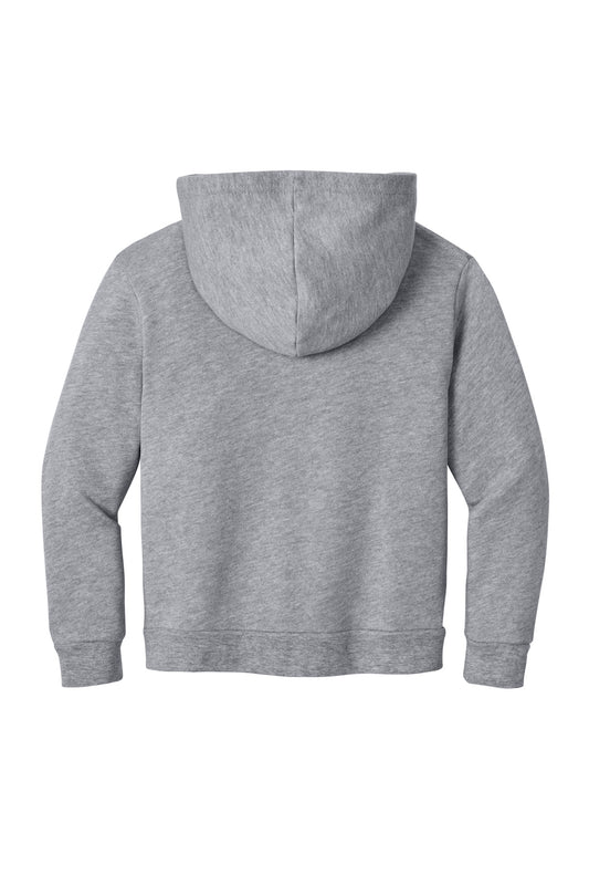 BELLA+CANVAS Toddler Sponge Fleece Hooded Sweatshirt - Athletic Heather - flat back