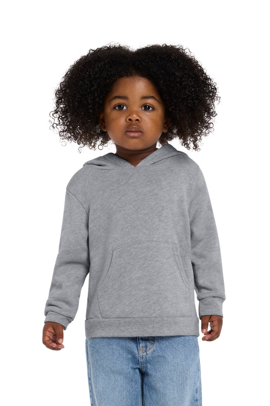 BELLA+CANVAS Toddler Sponge Fleece Hooded Sweatshirt - Athletic Heather - front