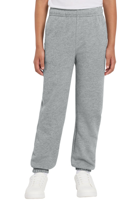 BELLA+CANVAS Youth Sponge Fleece Sweatpant - Athletic Heather - front